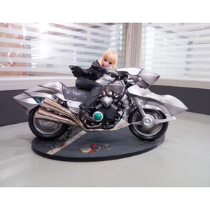 フェイト ステイナイト Altoria　Pendoragon アルトリア・ペンドラゴン  フィギュアー　キャラクター　PVC製 不可動　サーヴァント　セイバー オートーバイク付き
