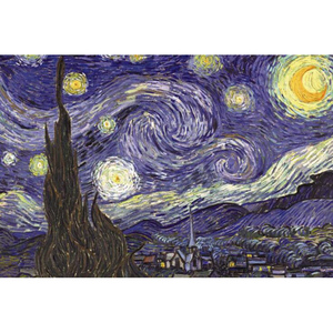 1000PCS 木製 パズル FF-12 星月夜 PUZZLE The Starry Night 750mm×500mm