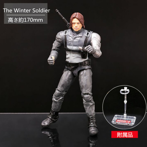 ［正規品］MARVEL おもちゃ ヒーロー キャラクター The Winter Soldier 170mm ABS&PVC製 塗装済みアクションフィギュア 