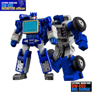 おもちゃ 変形 ロボット  DR.WU DW-E02 MONITOR OFFICER & DW-E03 BIG SURGE 2体セット