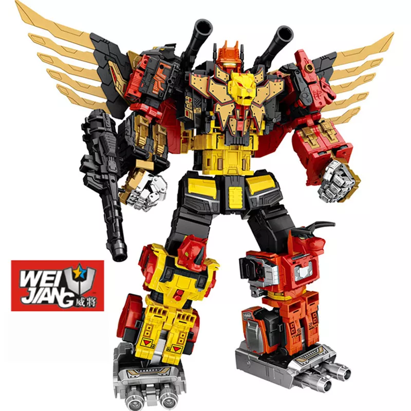 品切れおもちゃ 合金 変形 ロボット WeiJiang W8652 Predaking 5体合体