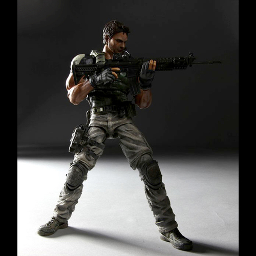 Resident Evil クリス·レッドフィールド Chris Redfield 250mm PVC製 塗装済み可動フィギュア