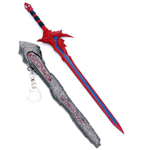 品切 おもちゃ アーミー 装備品 合金 刀剣 青古红 220mm 塗装済みアクションフィギュアの武器