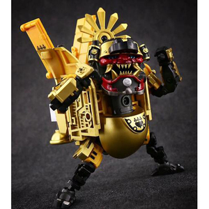 品切れおもちゃ 合金 変形 ロボット TOYWOLF W-01G Dirty Man ゴールドバージョン