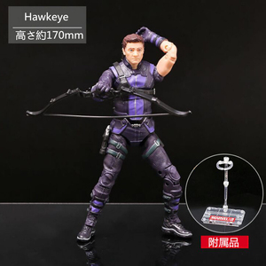 ［正規品］MARVEL おもちゃ ヒーロー キャラクター Hawkeye 170mm ABS&PVC製 塗装済みアクションフィギュア