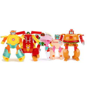おもちゃ 変形 ロボット KAIERLE TOYS KEL-6655 FOOD ROBOT SERIES 5体セット