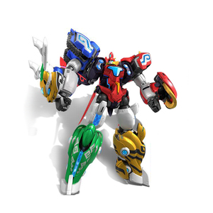 おもちゃ 変形ロボット 神獸金剛5 超能晶甲12寸神兽金刚五合体