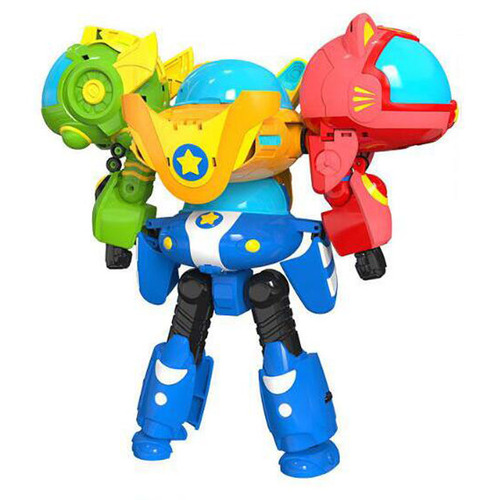おもちゃ 変形 ロボット 小熊布迷超级合体星星机甲6005