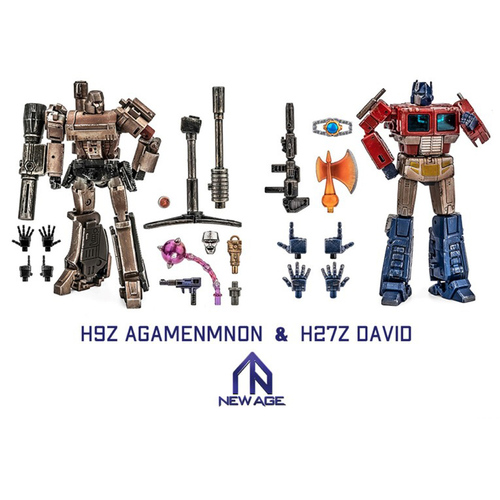 おもちゃ 変形 ロボット NEWAGE NA H9Z & H27Z 戰損版 2体セット