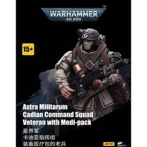  JOYTOY 暗源 1/18 JT3463 Astra Militarum Cadian Command Squad Veteran with Medi-pack