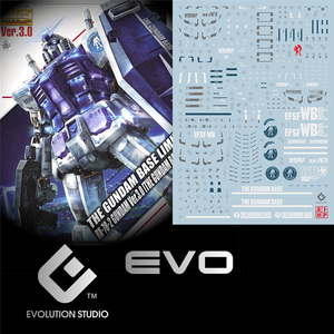 【EVO】MG Gundam RX-78-2  ガンダム ガンプラ ディテールアップ用水転写式デカール