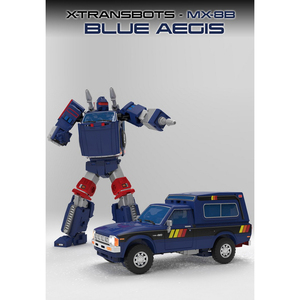 おもちゃ 変形 ロボット X-Transbots X社 MX-8B BLUE AEGIS