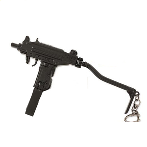 おもちゃ アーミー 装備品 合金 武器 UZI 150mm 塗装済みアクションフィギュアの武器 ブラック（230771)