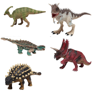 恐竜のおもちゃ 恐竜セット 恐竜 フィギュア ティラノサウルス・レックス スピノサウルス カルノタウルス ヴェロキラプトル フィギュア 5点セット(D）