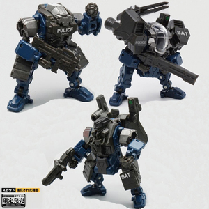 品切れ おもちゃ 合金 変形 ロボット機動警察シリーズ Mech Fans Toys MFT MS-SAT 特殊急襲部隊 3体セット