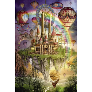 1000PCS 木製 パズル FF-16 虹の城 Puzzle The Rainbow over the castle of Dreams 750mm×500mm