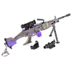 おもちゃ アーミー 装備品 合金 武器 M249 190mm 塗装済みアクションフィギュアの武器（21759）