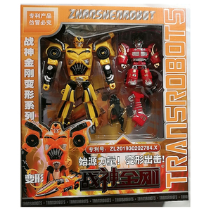おもちゃ 変形ロボット 戦神金刚  399025A イエロー