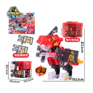 おもちゃ 変形 ロボット XINQI TOYS 爆龙战车6 N-ZFH1001-1004  龍形态 透明版