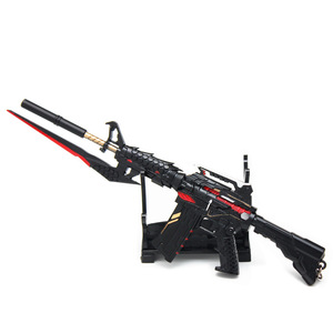 おもちゃ アーミー 装備品 合金 武器 M4A1  220mm 塗装済みアクションフィギュアの武器  (22042)