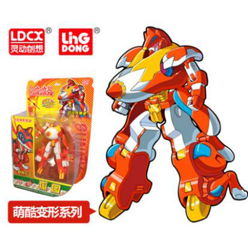 特注おもちゃ 変形ロボットLDCX TOYS 6.5寸狐图