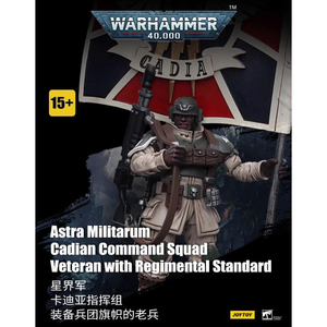  JOYTOY 暗源 1/18 JT3463 Astra Militarum Cadian Command Squad Veteran with Regimental Standard