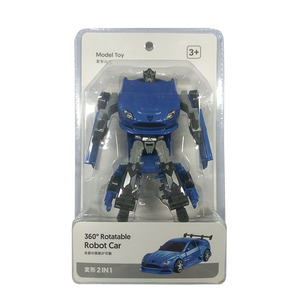 おもちゃ 合金 変形 ロボット MINISO ROBOT CAR 3色
