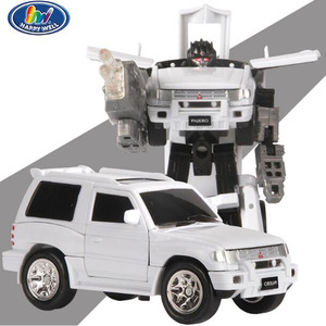 おもちゃ 変形ロボット HAPPYWELL evo車 140mm ホワイト