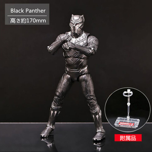 ［正規品］MARVEL おもちゃ ヒーロー キャラクター Black Panther  170mm ABS&PVC製 塗装済みアクションフィギュア 