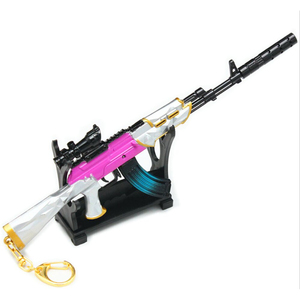 おもちゃ アーミー 装備品 合金 武器 AKM 210mm 塗装済みアクションフィギュアの武器（21117）