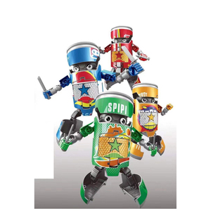 おもちゃ 変形ロボット XINGGANG TOYS 缶ドロイド ４体セット