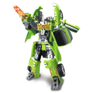 おもちゃ 変形ロボット HAPPYWELL supra 140mm グリーン